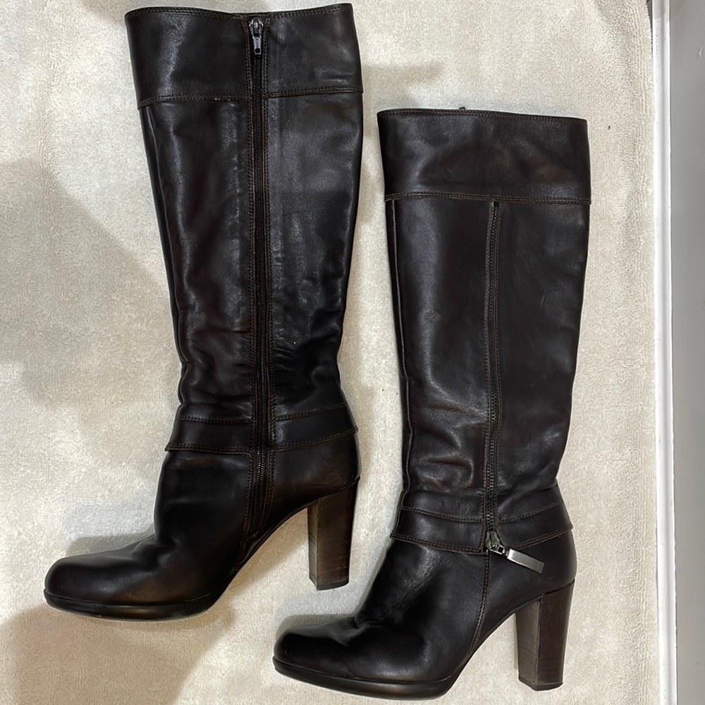 Brown Leather Boots by Browns